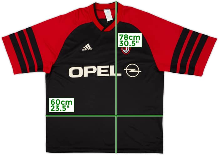 1998-99 AC Milan adidas Training Shirt - 8/10 - (XL)