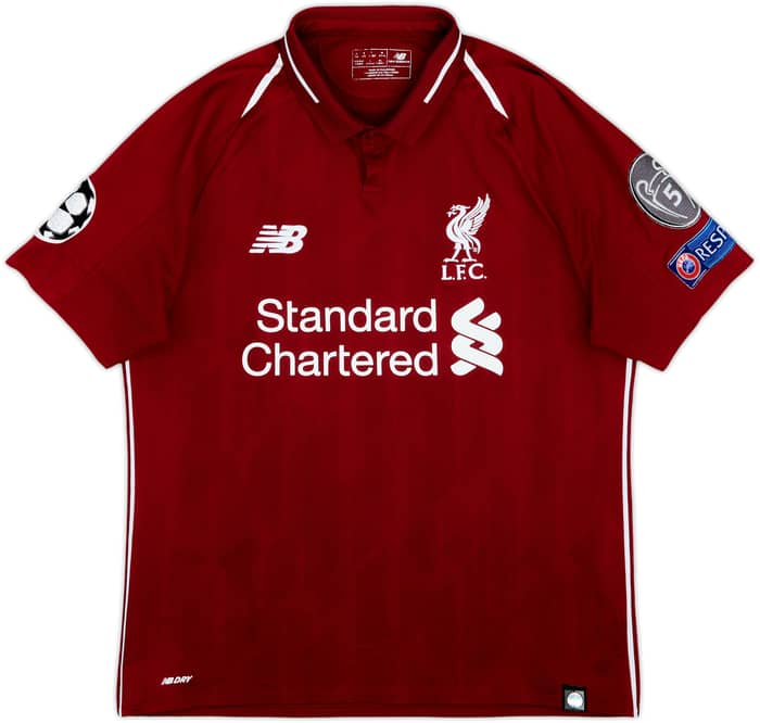 2018-19 Liverpool Home Shirt Virgil #4 - 6/10 - (S)