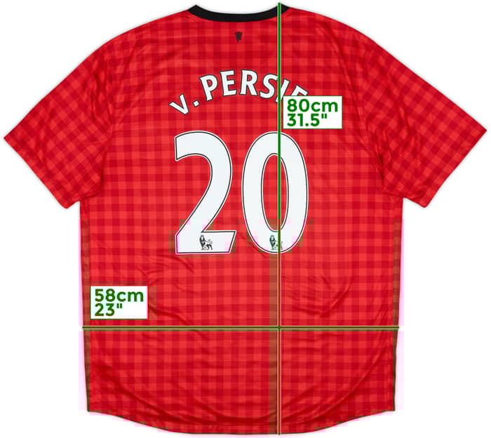 2012-13 Manchester United Home Shirt V.Persie #20 - 8/10 - (XL)