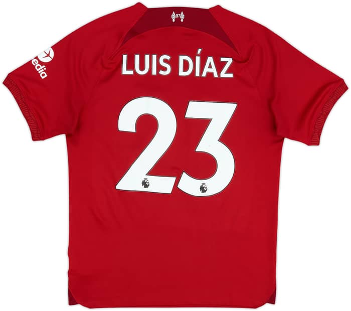 2022-23 Liverpool Home Shirt Luis Diaz #23 - 7/10 - (M)