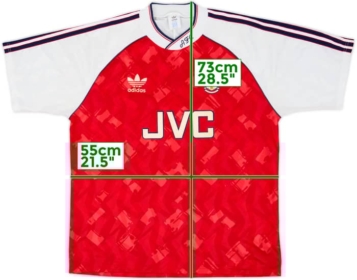 1990-92 Arsenal Home Shirt - 8/10 - (L)