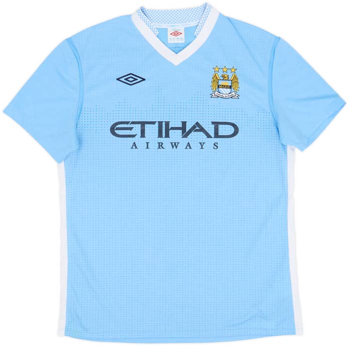 2011-12 Manchester City Home Shirt Kun Aguero #16 - 8/10 - (L)
