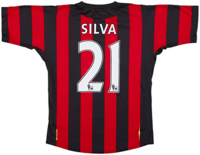 2011-12 Manchester City Away Shirt Silva #21 - 6/10 - (XS)