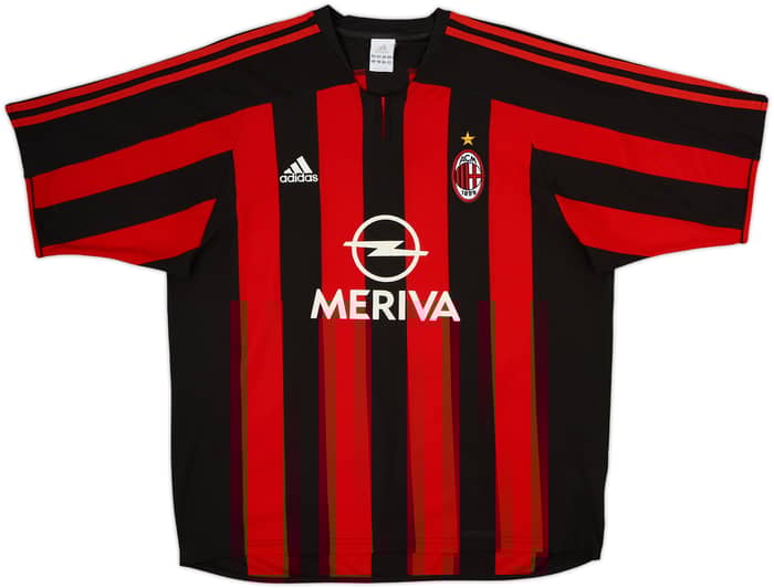 2003-04 AC Milan Home Shirt Shevchenko #7 - 6/10 - (XL)