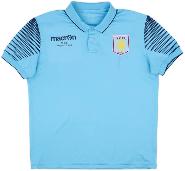 2014-15 Aston Villa Macron Polo Shirt - 8/10 - (M)