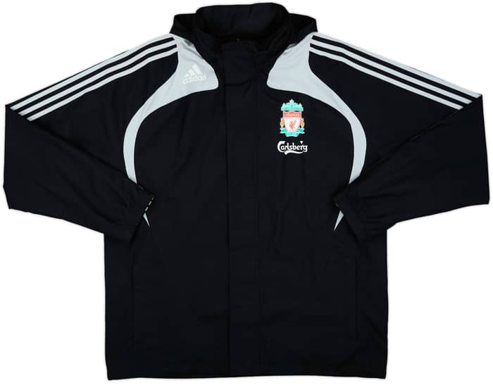 2008-09 Liverpool adidas Hooded Rain Jacket - 8/10 - (L)