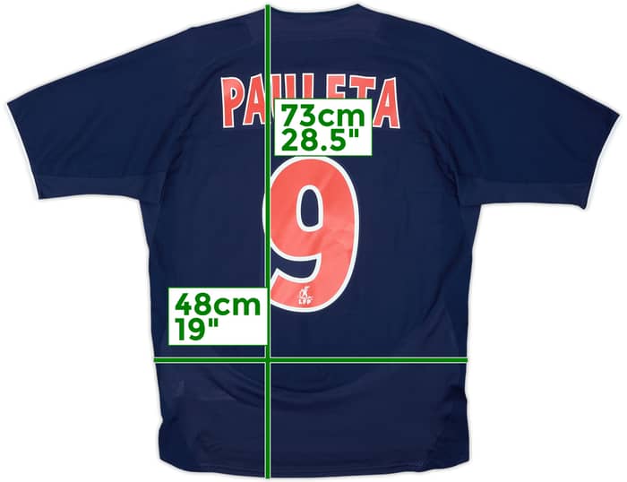 2003-04 Paris Saint-Germain Home Shirt Pauleta #9 - 6/10 - (XL.Boys)