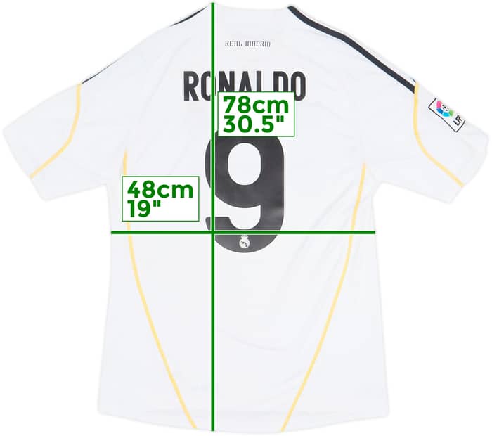 2009-10 Real Madrid Home Shirt Ronaldo #9 - 7/10 - (M)