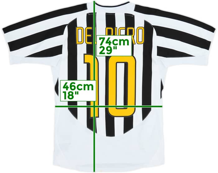 2003-04 Juventus Camiseta Local Del Piero #10 - 7/10 - (S)