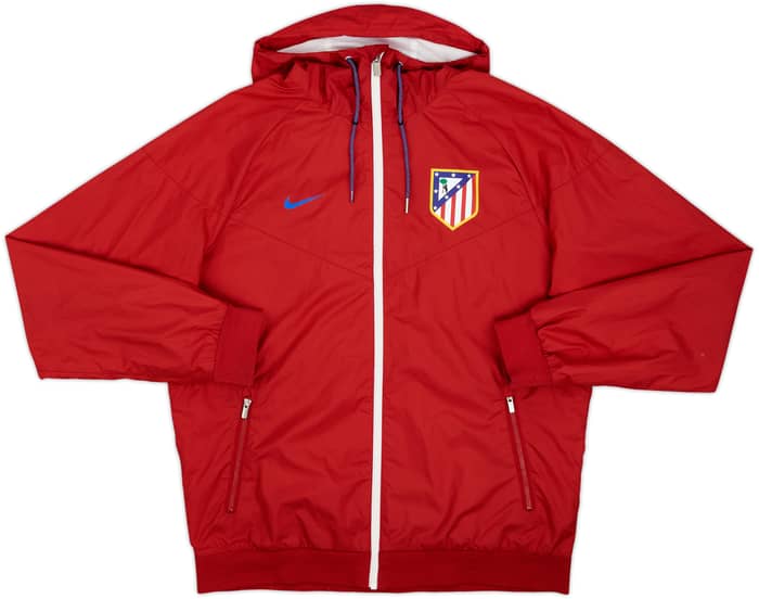 2016-17 Atletico Madrid Nike Hooded Track Jacket - 8/10 - (M)