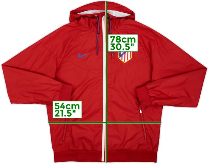 2016-17 Atletico Madrid Nike Hooded Track Jacket - 8/10 - (M)