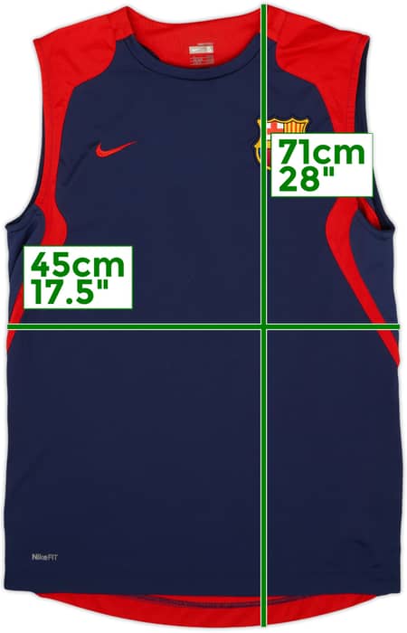 2007-08 Barcelona Nike Training Vest - 9/10 - (S)