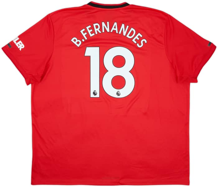 2019-20 Manchester United Home Shirt B.Fernandes #18 - 8/10 - (3XL)