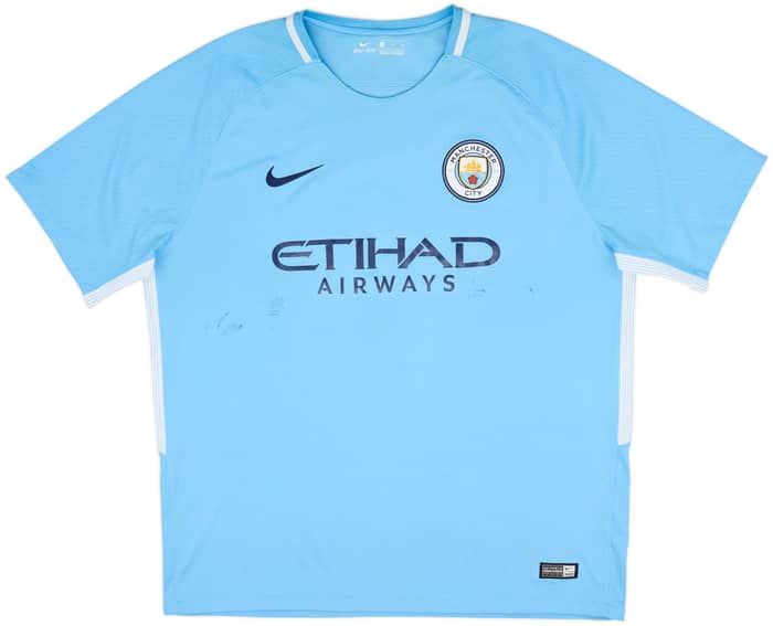 2017-18 Manchester City Home Shirt Champions #18 - 5/10 - (XL)