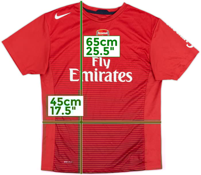 2010-11 Arsenal Nike Training Shirt - 6/10 - (XL.Boys)
