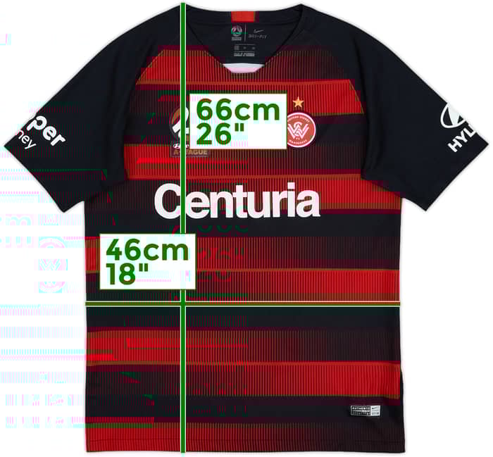 2018-19 Western Sydney Wanderers Home Shirt - 8/10 - (XL.Boys)