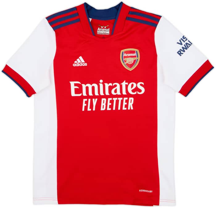 2021-22 Arsenal Home Shirt Saka #7 - 8/10 - (M.Boys)
