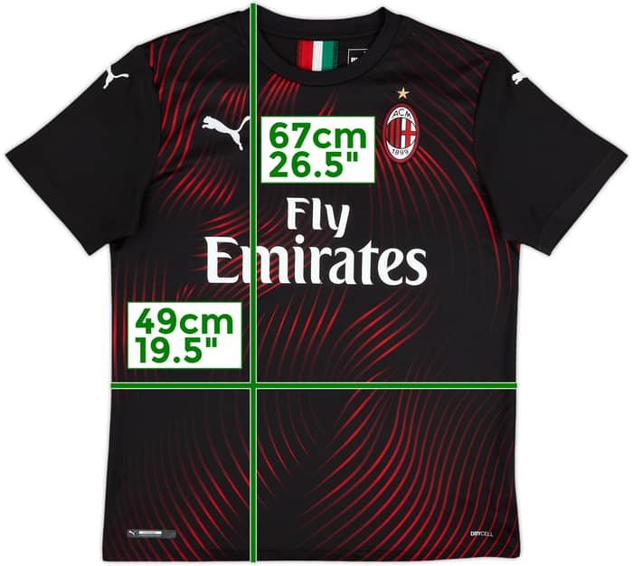 2019-20 AC Milan Third Shirt - 6/10 - (XL.Boys)