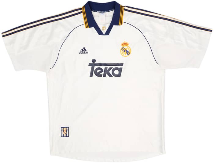 1998-00 Real Madrid Home Shirt Raul #7 - 9/10 - (XL)