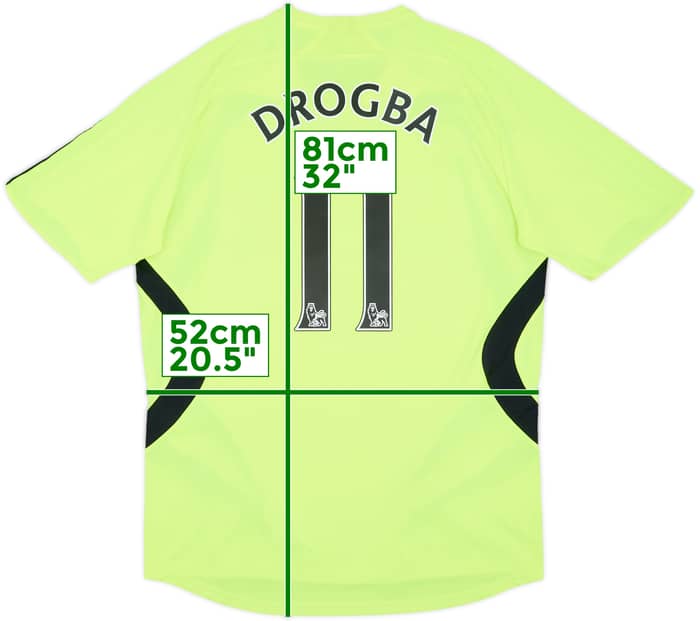 2007-08 Chelsea Away Shirt Drogba #11 - 7/10 - (M)