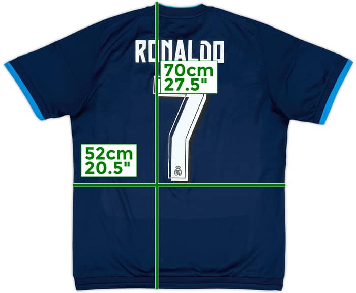 2015-16 Real Madrid Third Shirt Ronaldo #7 - 5/10 - (M)