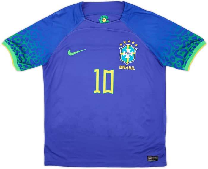 2022-23 Brazil Away Shirt Neymar Jr #10 - 9/10 - (S)