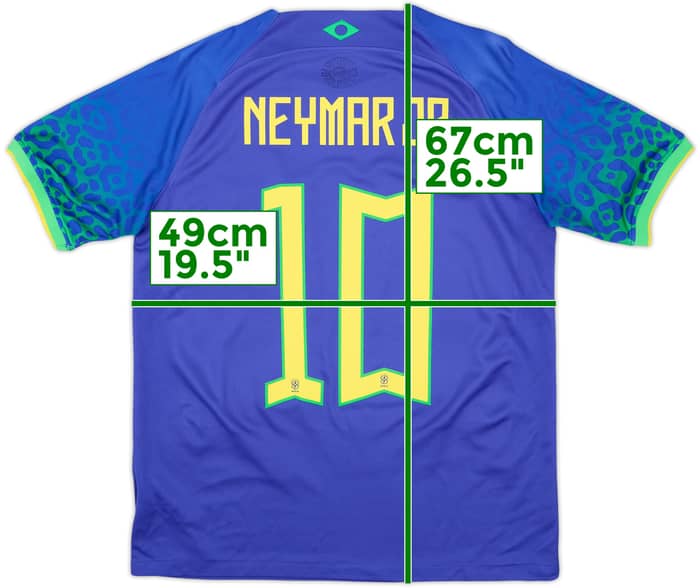 2022-23 Brazil Away Shirt Neymar Jr #10 - 9/10 - (S)