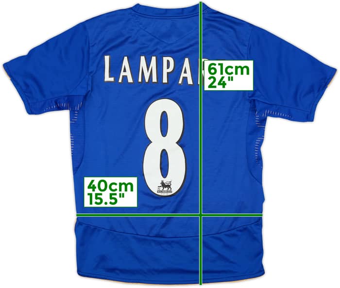 2005-06 Chelsea Centenary Home Shirt Lampard #8 - 9/10 - (L.Boys)