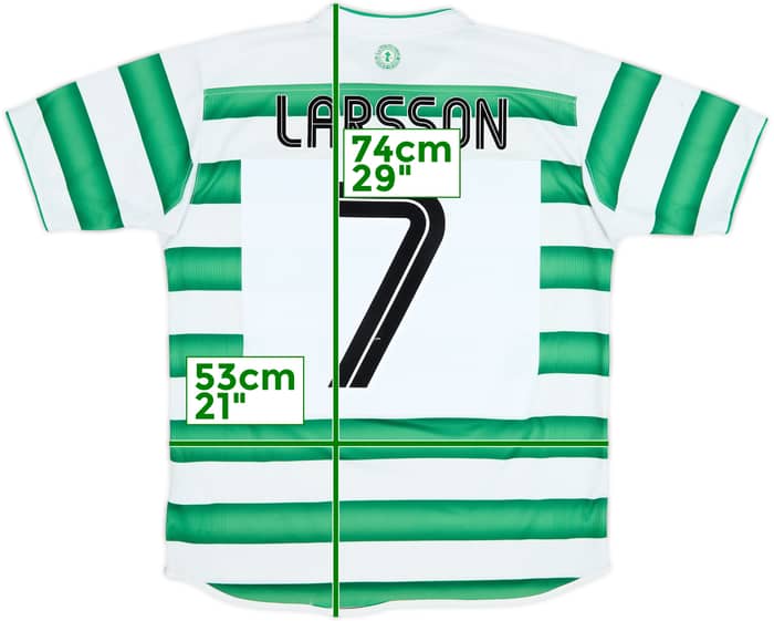 2003-04 Celtic Home Shirt Larsson #7 - 5/10 - (L)