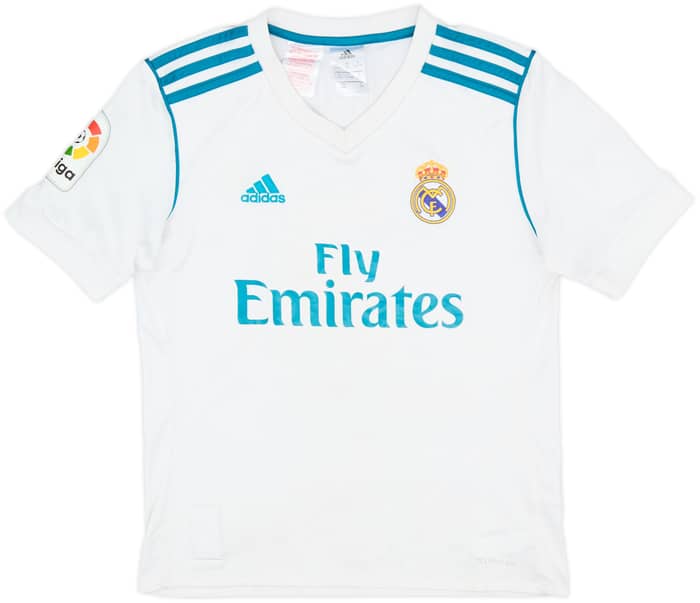 2017-18 Real Madrid Home Shirt Ronaldo #7 - 6/10 - (M.Boys)