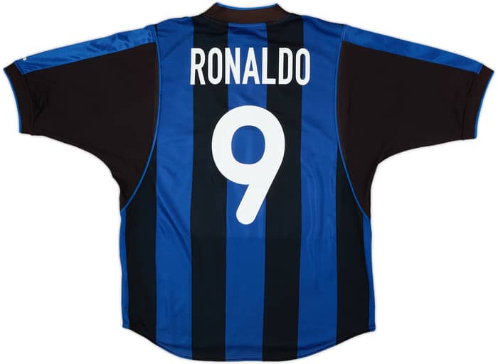 2000-01 Inter Milan Home Shirt Ronaldo #9 - 6/10 - (M)