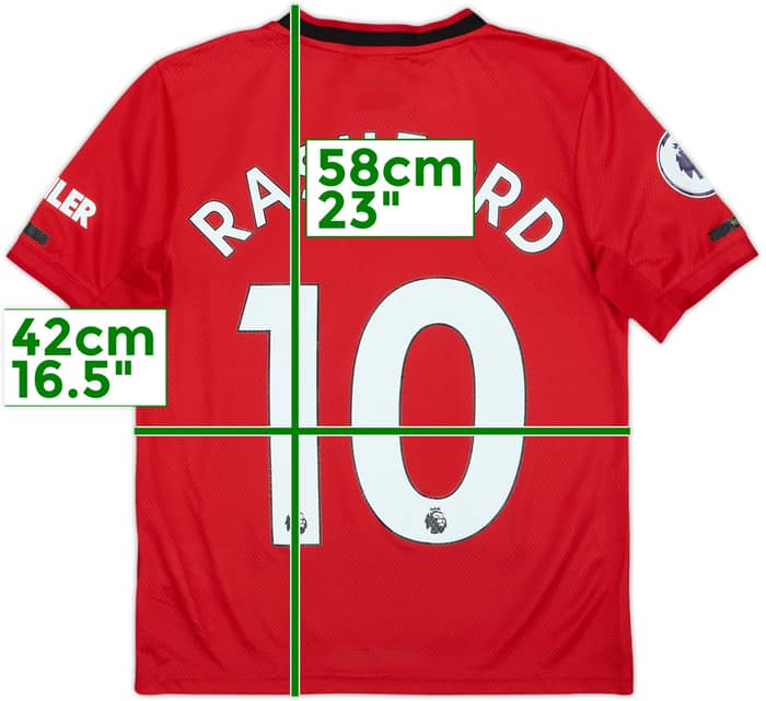 2019-20 Manchester United Home Shirt Rashford #10 - 10/10 - (M)