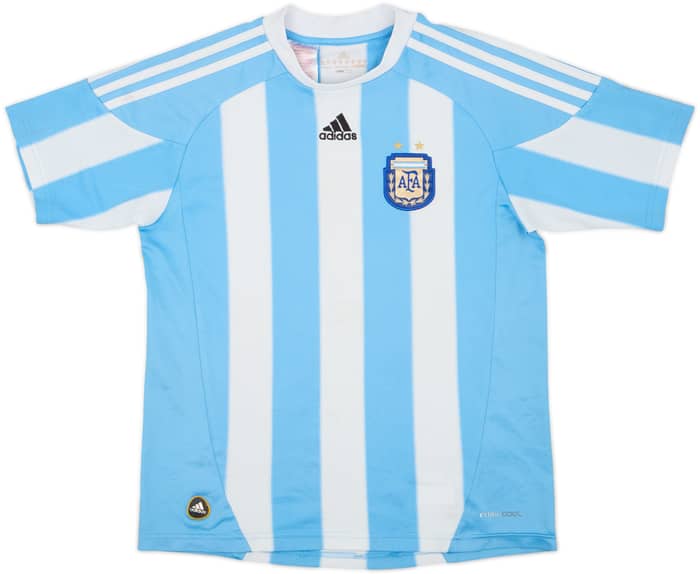 2010-11 Argentina Home Shirt - 7/10 - (M.Boys)