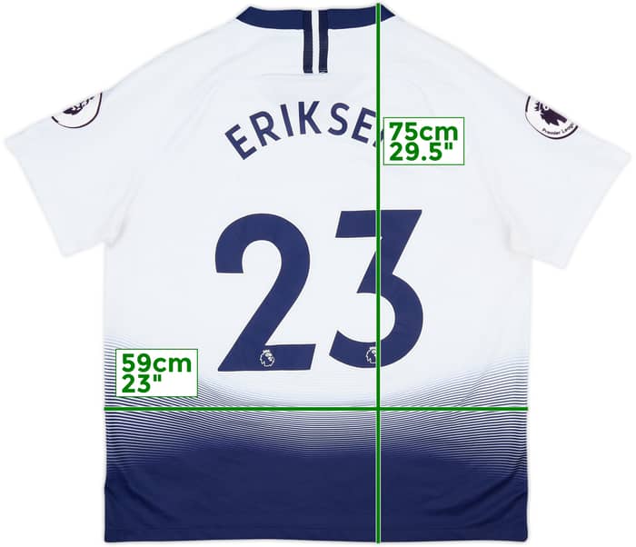 2018-19 Tottenham Home Shirt Eriksen #23 - 7/10 - (XL)