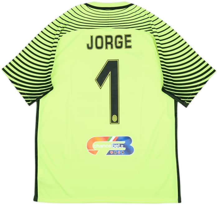 2016-17 Hellas Verona GK S/S Shirt Jorge #1 - 8/10 - (L)