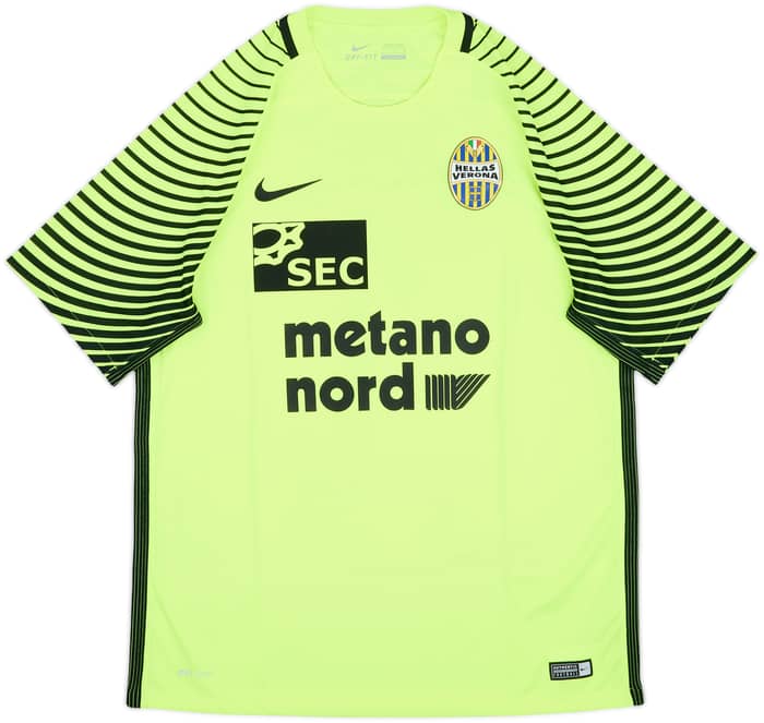 2016-17 Hellas Verona GK S/S Shirt Jorge #1 - 8/10 - (L)