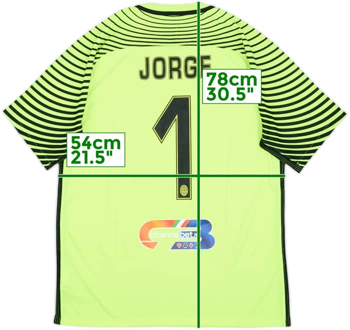 2016-17 Hellas Verona GK S/S Shirt Jorge #1 - 8/10 - (L)