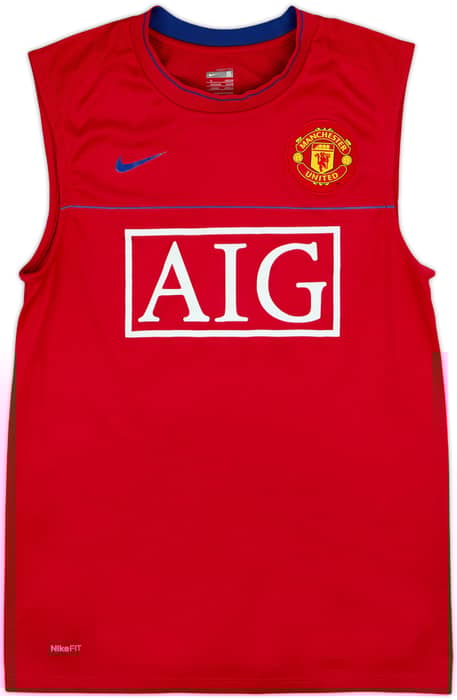 2008-09 Manchester United Nike Training Vest - 8/10 - (S)