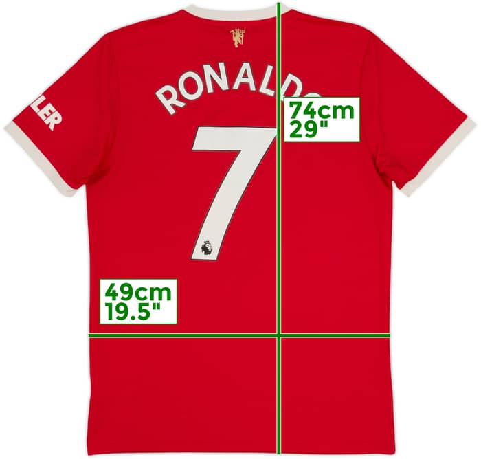 2021-22 Manchester United Home Shirt Ronaldo #7 - 6/10 - (M)