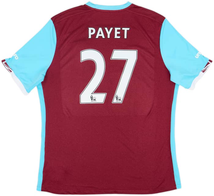 2016-17 West Ham Home Shirt Payet #27 - 7/10 - (XL)