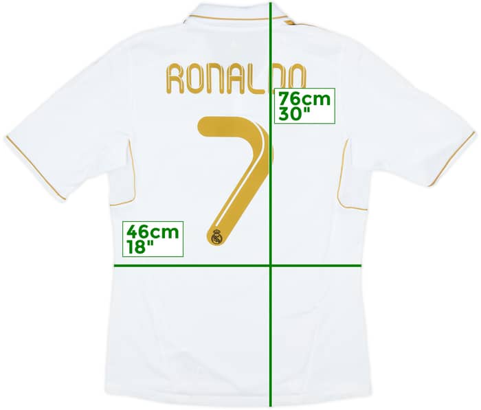 2011-12 Real Madrid Home Shirt Ronaldo #7 - 6/10 - (M)