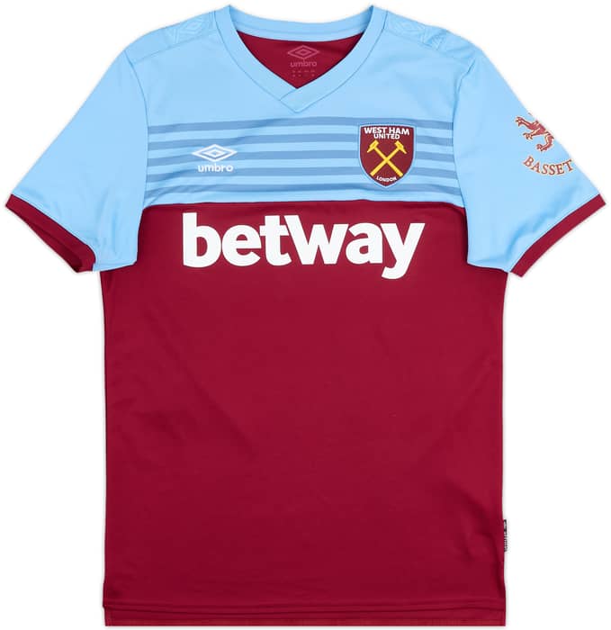 2019-20 West Ham Home Shirt Noble #16 - 8/10 - (M)