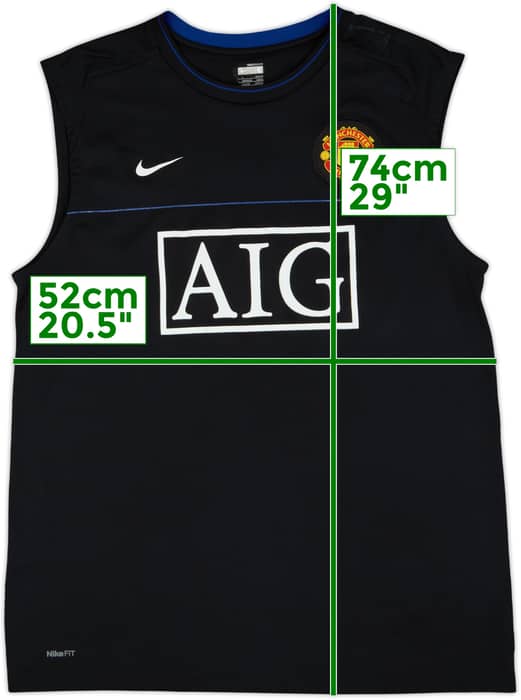 2008-09 Manchester United Nike Training Vest - 8/10 - (L)