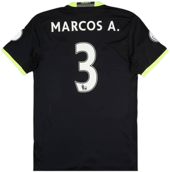 2016-17 Chelsea Away Shirt Marcos A. #3 - 6/10 - (M)