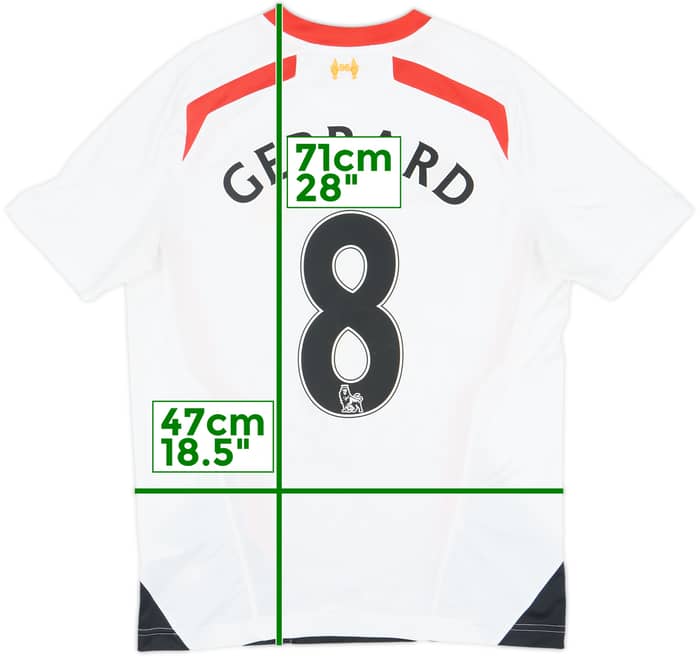 2013-14 Liverpool Away Shirt Gerrard #8 - 6/10 - (S)