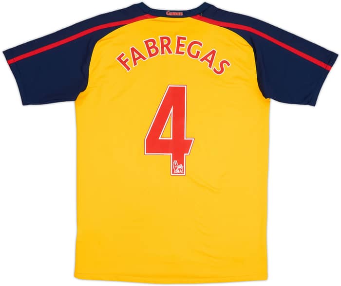 2008-09 Arsenal Away Shirt Fabregas #4 - 6/10 - (XL.Boys)