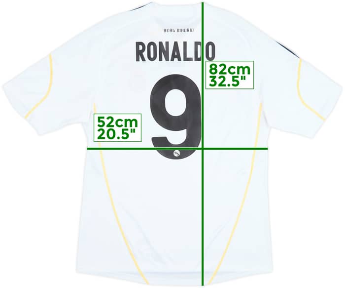2009-10 Real Madrid Home Shirt Ronaldo #9 - 6/10 - (L)