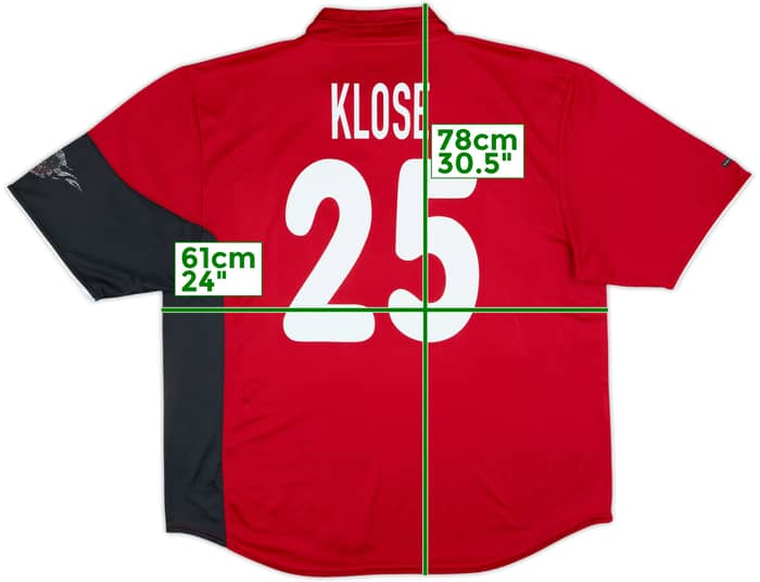 2000-01 Kaiserslautern Home Shirt Klose #25 - 6/10 - (XL)