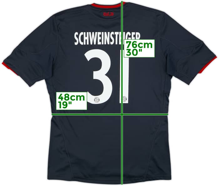 2010-11 Bayern Munich Third Shirt Schweinsteiger #31 - 6/10 - (M)