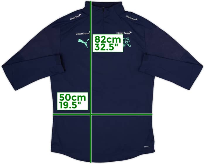 2019-20 Switzerland Player Issue Puma 1/4 Zip Drill Top - 8/10 - (L)
